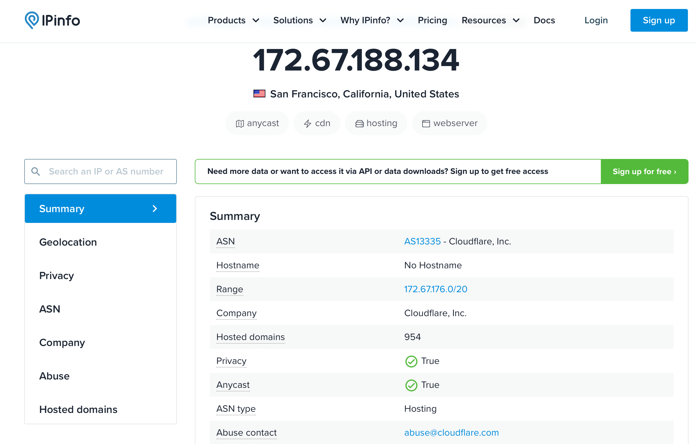 172.67.188.134 Cloudflare