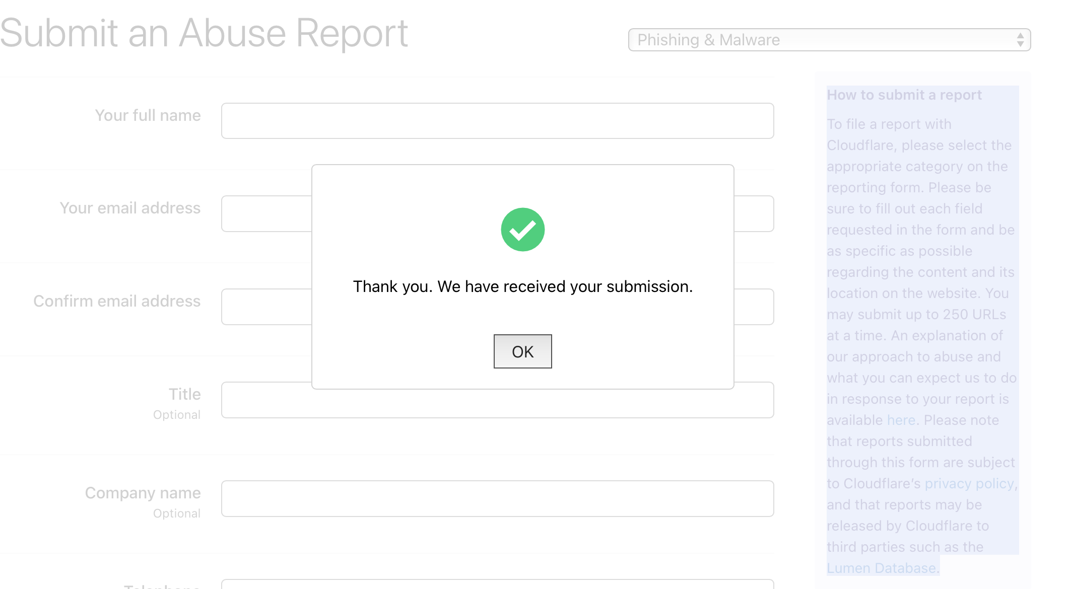 Report on Cloudflare
